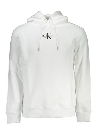 Бял суитшърт Calvin Klein без цип