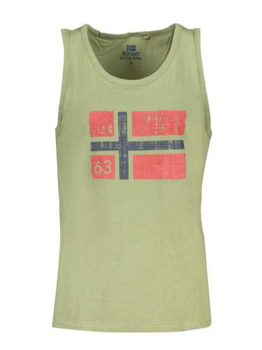 Зелен потник с норвежки флаг