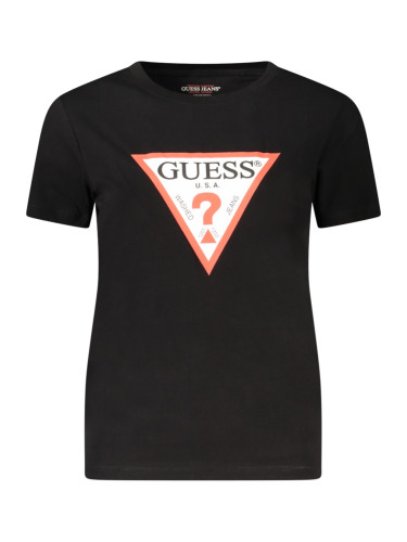 GUESS JEANS SHORT SLEEVE T-SHIRT WOMEN BLACK