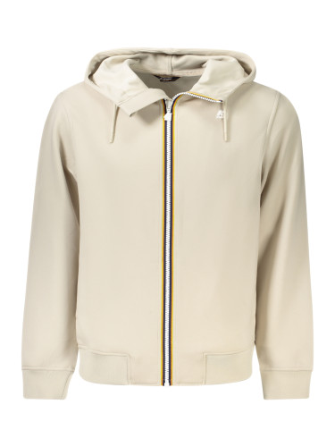 Мъжки бежов суитшърт с цип