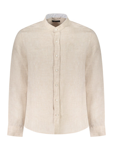 Мъжка бежова риза с дълъг ръкав