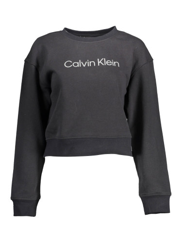 Черен суитшърт с цип Calvin Klein