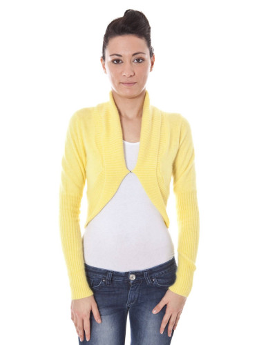 Жълт дамски кардиган Datch