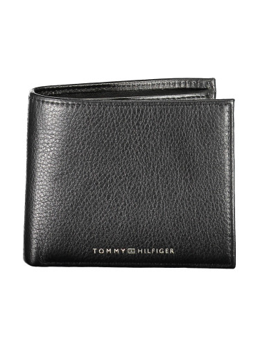 TOMMY HILFIGER BLACK MEN'S WALLET