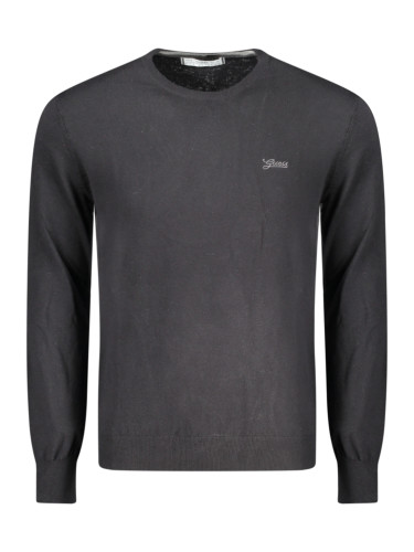 Мъжки черен пуловер GUESS JEANS