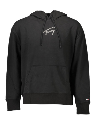 Черен суичър с качулка Tommy Hilfiger