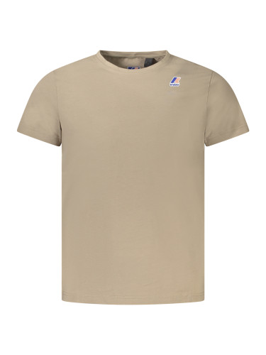 Мъжка бежова тениска с къс ръкав K-Way