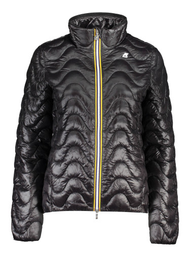 Дамско черно ватирано яке K-WAY