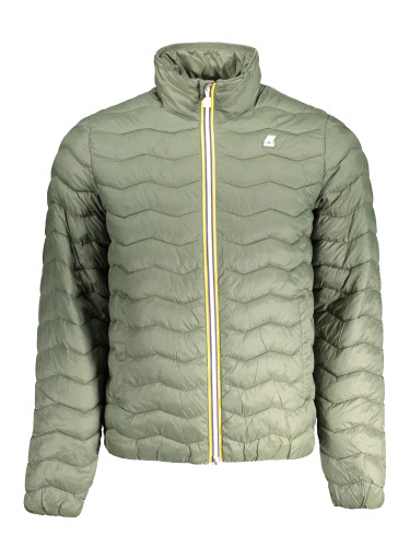 Мъжко ватирано яке K-WAY в зелено