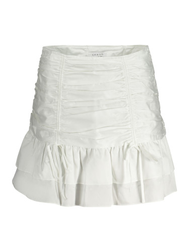 Къса бяла пола GUESS JEANS