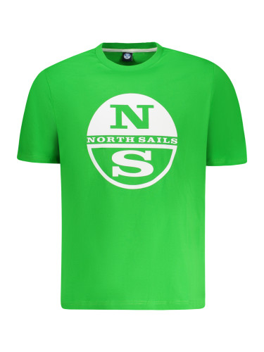 Зелена тениска с къс ръкав NORTH SAILS