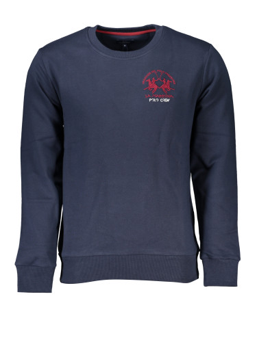 Мъжки син суитшърт без цип La Martina