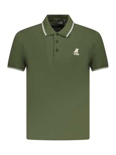 Мъжка зелена поло риза с къс ръкав