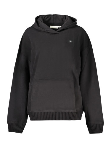 Черен суичър с качулка Calvin Klein