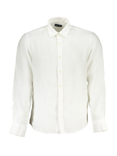 Бяла мъжка риза с дълъг ръкав