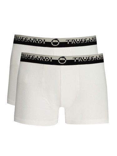 TRUSSARDI MEN'S WHITE BOXER