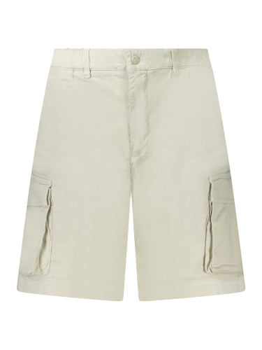 Мъжки бермуди с джобове в бежов цвят