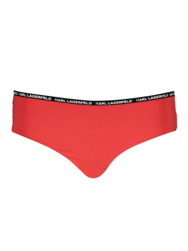 Червено долнище на бикини на Карл Лагерфелд