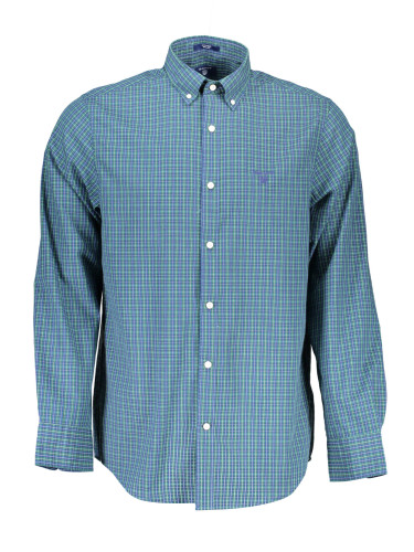 Мъжка синя риза с дълъг ръкав GANT