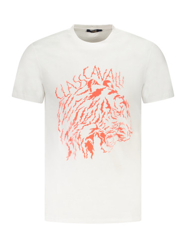 Бяла тениска с къс ръкав Cavalli Class