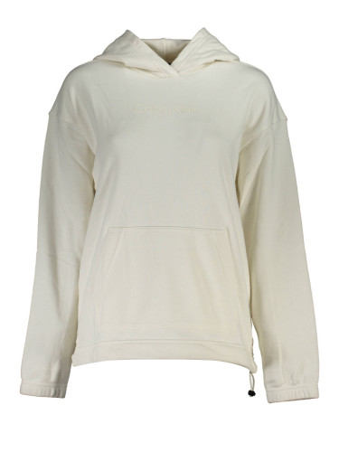 Дамски суитшърт Calvin Klein без цип, бял