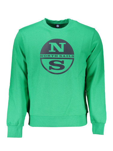 Зелен суичър с качулка North Sails