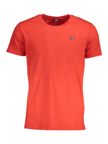 Червена мъжка тениска с къс ръкав