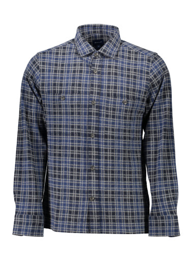 Мъжка синя карирана риза GANT