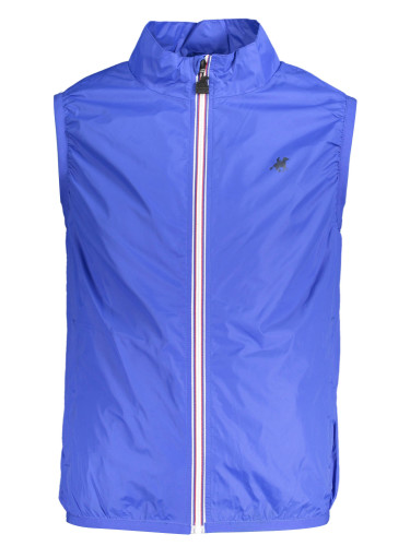 Мъжки син безръкав елек