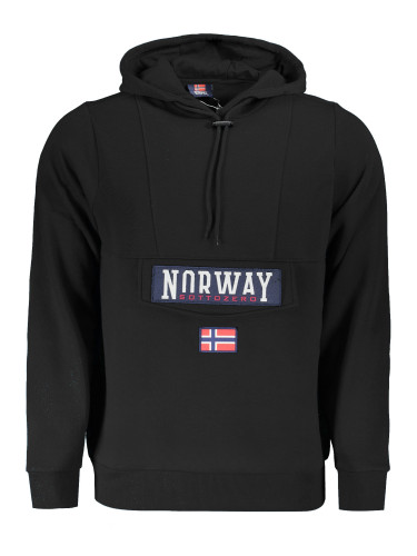 NORWAY 1963 BLACK MEN'S ZIP-UP SWEATSHIRT