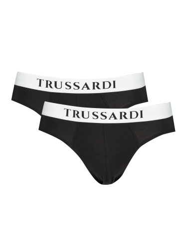 TRUSSARDI BLACK MEN'S SLIP