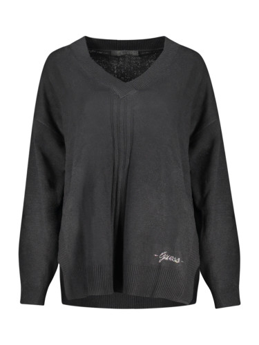 Дамски черен пуловер GUESS JEANS