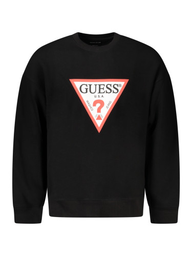 Мъжки черен суитшърт GUESS