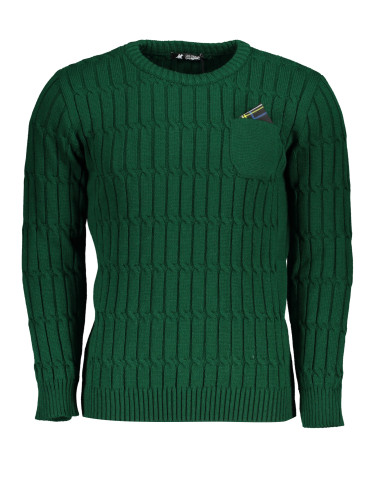 Зелен мъжки пуловер US Grand Polo