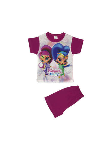 Детска пижама за момиче с къс ръкав 