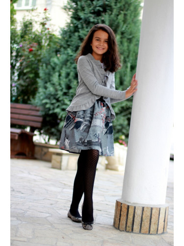 Детска пола с мотиви на Лондон и Париж