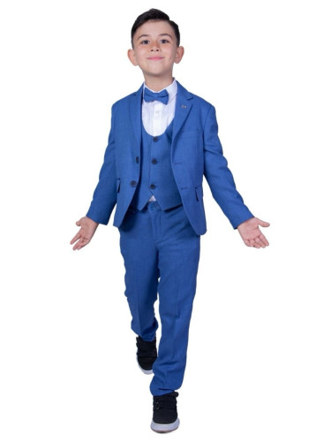 Официален костюм за момче със сако в синьо 34566232323 от колекция Кра