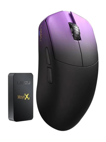  Гейминг мишка Lamzu - MAYA X 8K, оптична, безжична, Purple Shadow