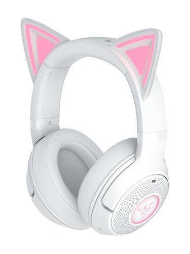  Гейминг слушалки Razer - Kraken Kitty V2 BT, бели