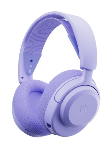  Гейминг слушалки SteelSeries - Arctis Nova 3PW, безжични, лилави