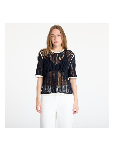 Тениска adidas x Wales Bonner Short Sleeve Knit Tee Blue/ Night Navy L