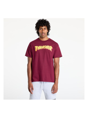 Тениска Thrasher Stacked T-Shirt Maroon M