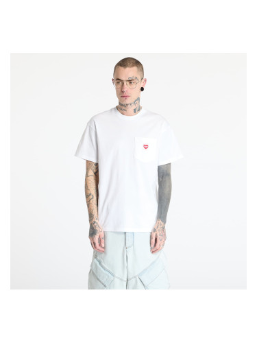 Тениска Carhartt WIP S/S Pocket Heart T-Shirt UNISEX White/ Red L