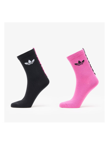 Чорапи adidas Ruffle Crew Socks 2-Pack Black/ Black M
