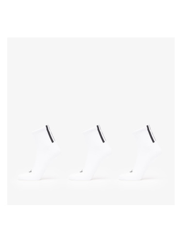 Чорапи adidas 3 Stripes 1/4 Socks 3-Pack White/ White/ White L