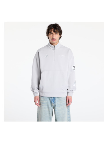 Суитшърт adidas x Mercedes Silver Half Zip Grey Two XL