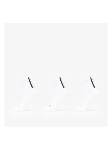 adidas 3 Stripes 1/4 Socks 3-Pack White/ White/ White S