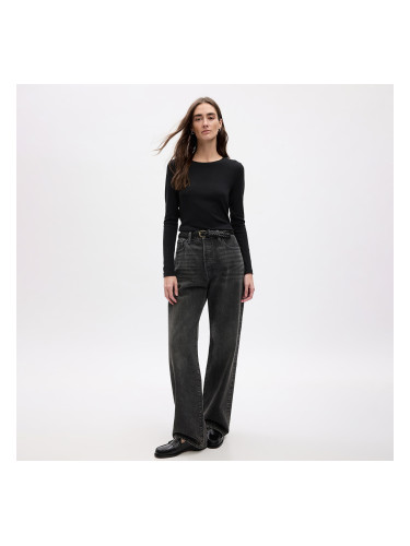 Тениска GAP Modal Crew Black S