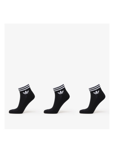 adidas 3-Stripes Ankle Socks 3-Pack Black S