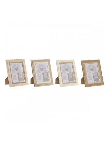 Рамка за снимки Home ESPRIT Многоцветен Алуминий Кристал Дървен MDF Scandi 16 x 2,8 x 21 cm (4 броя)